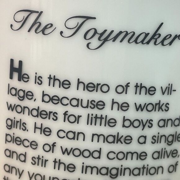 Norman Rockwell Museum VTG 1982 Toymaker Mug Grandma Gift Gold Rim 8oz Nostolgia - Picture 6 of 10